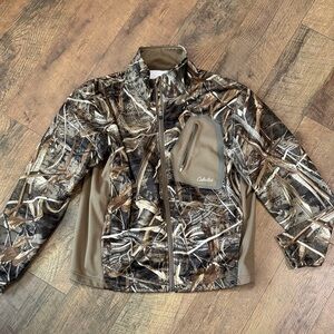 Cabela's Brown Camouflage Light Weight Jacket/ Zip-up Realtree Max 5